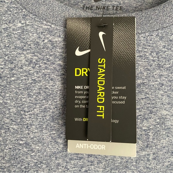 Nike Dri-Fit Blue Workout T-Shirt - Size Large NWT - Picture 7 of 13